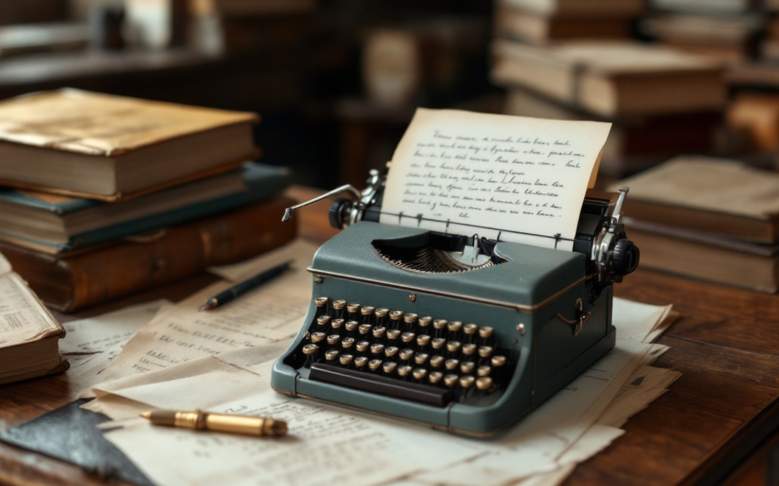 A typed circular letter on a desk
